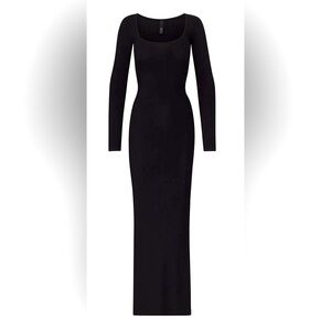 Skims Onyx Maxi Dress